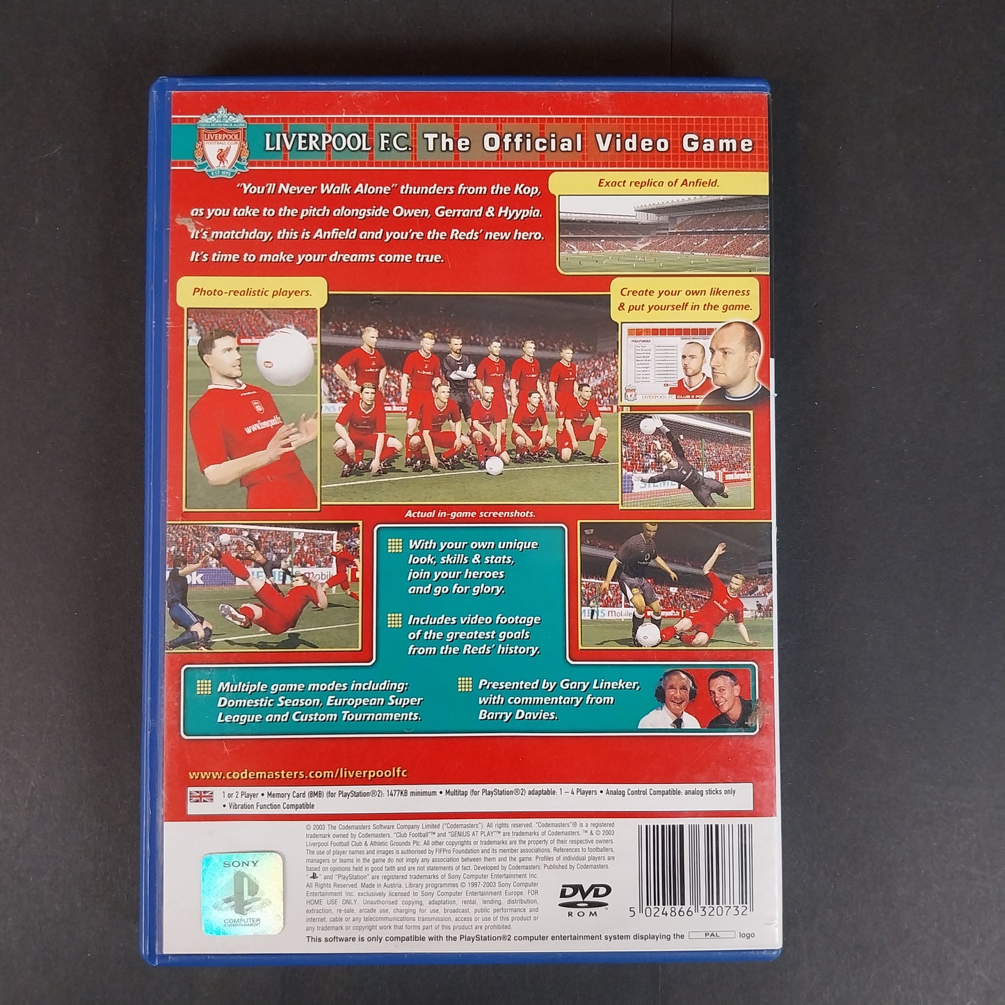 Liverpool FC Club Football PS2