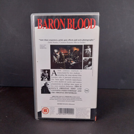 Baron Blood VHS