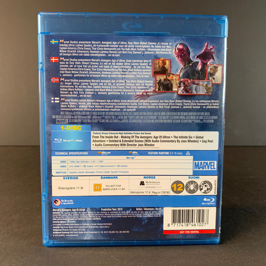 Avengers Age Of Ultron Blu Ray