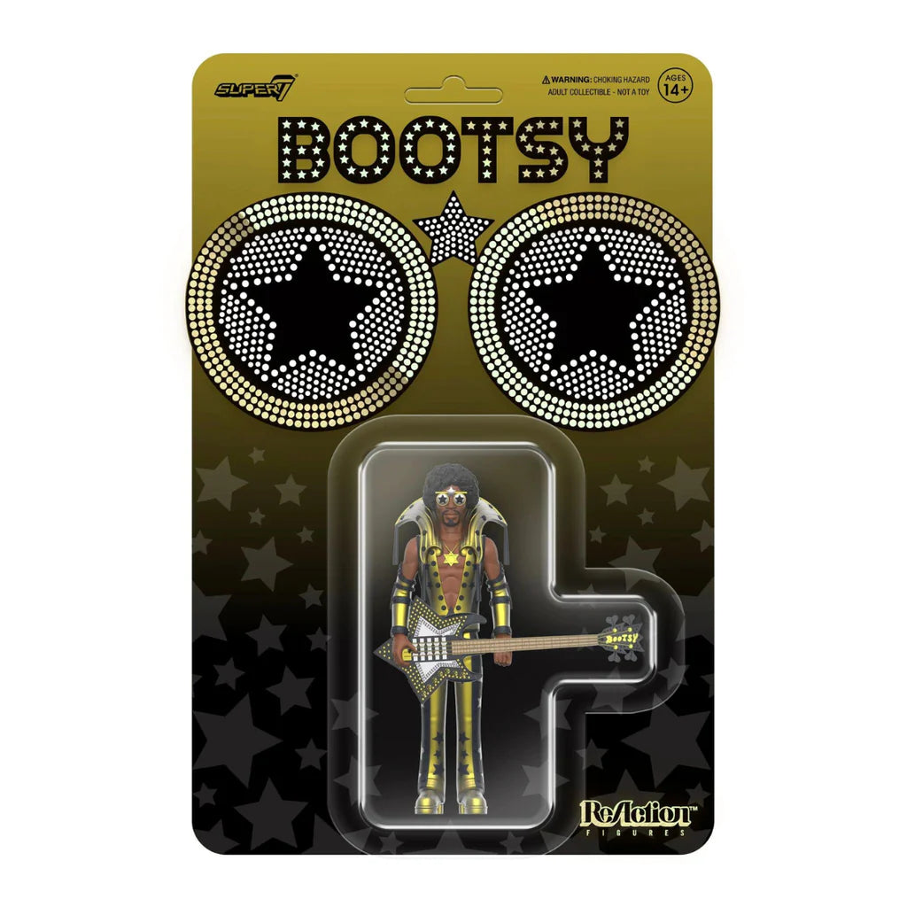 Bootsy Collins Reaction Figure (Wave 2) - Black And Gold