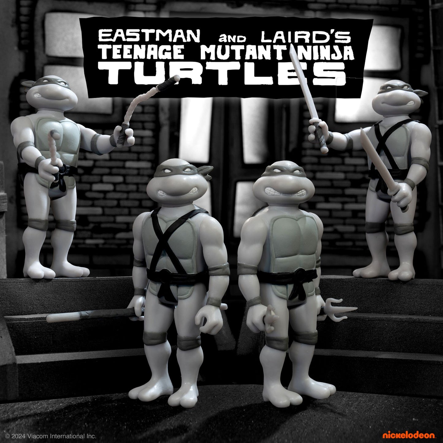 TEENAGE MUTANT NINJA TURTLES REACTION FIGURE WAVE 9 - DONATELLO (COMIC GREYSCALE)