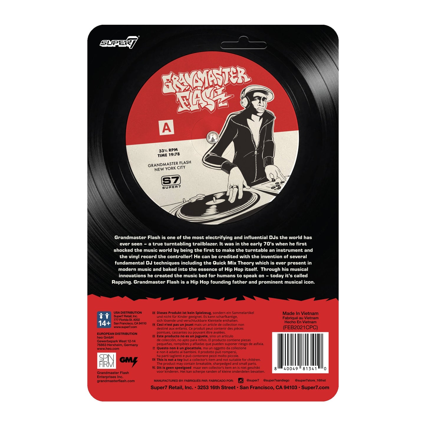 Grandmaster Flash Reaction Figure