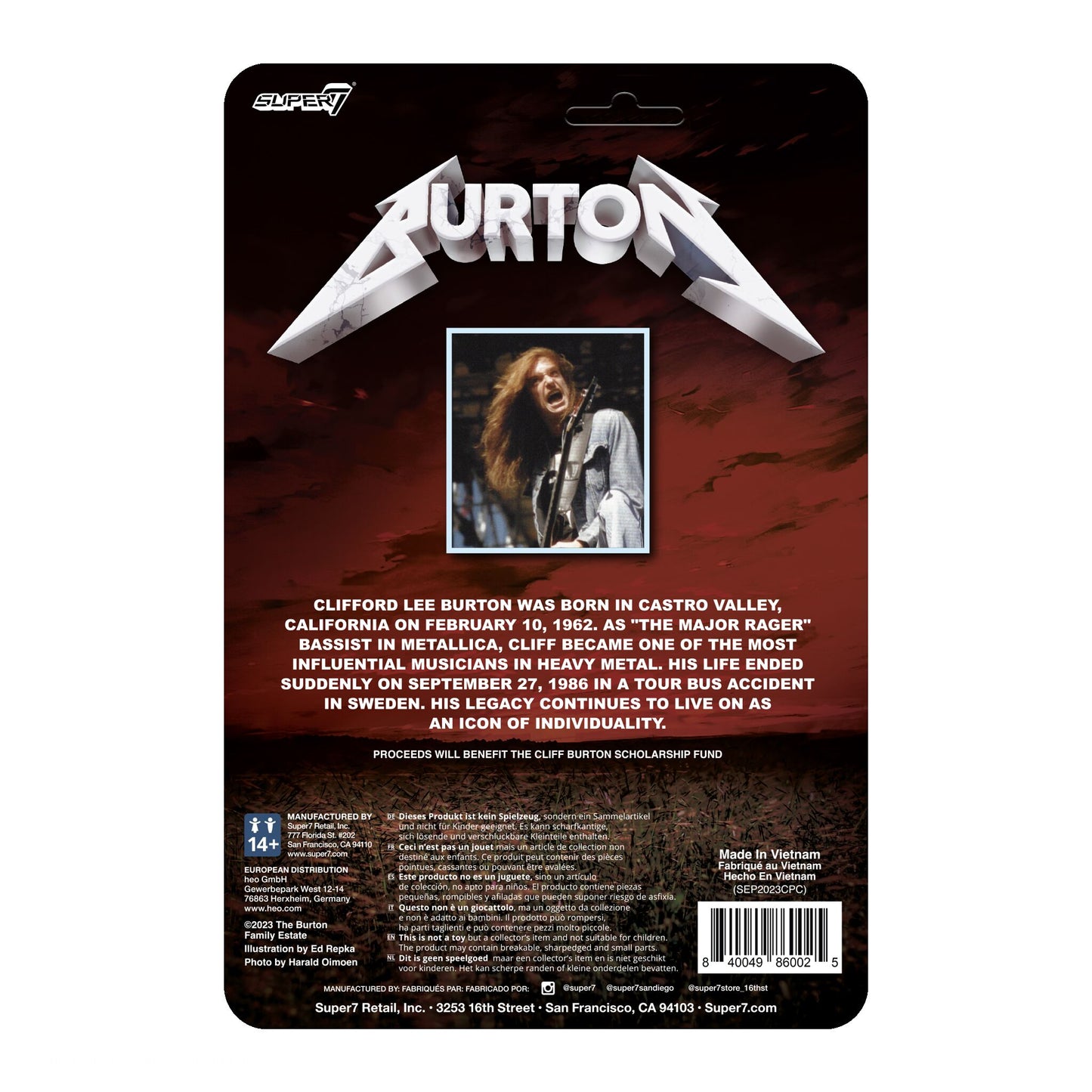 Cliff Burton reaction Figur