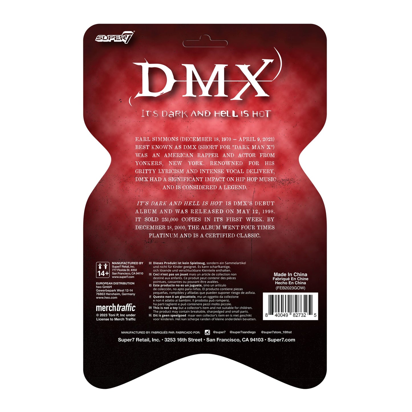 DMX Reaction figure - It's Dark And Hell Is Hot