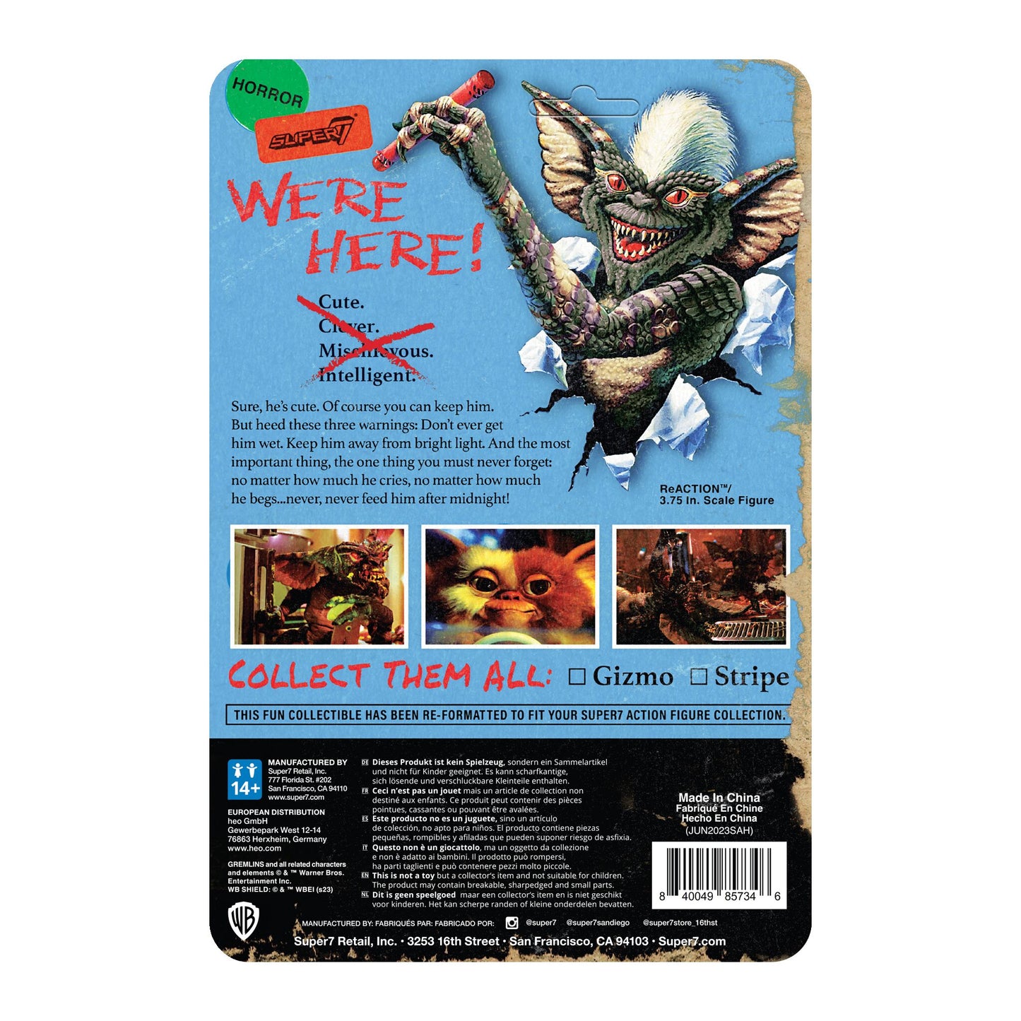Gremlins Reaction Figur Wave 1 - Stripe