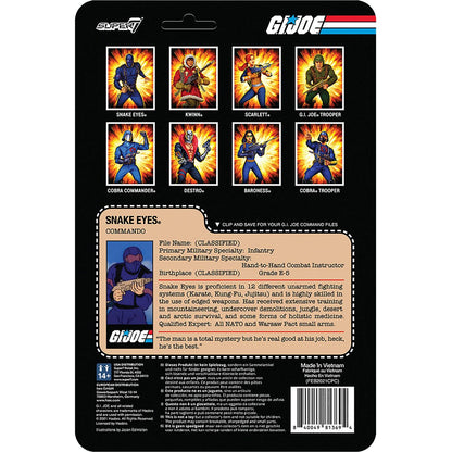 Super7 G.I. Joe ReAction: Snake Eyes
