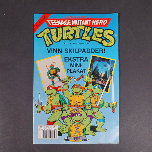 Teenage mutant hero turtles nr. 1 - 1990