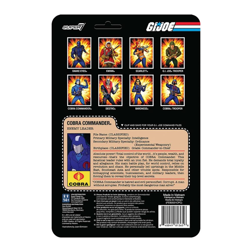 G.I. Joe – Cobra Commander Reaction figur