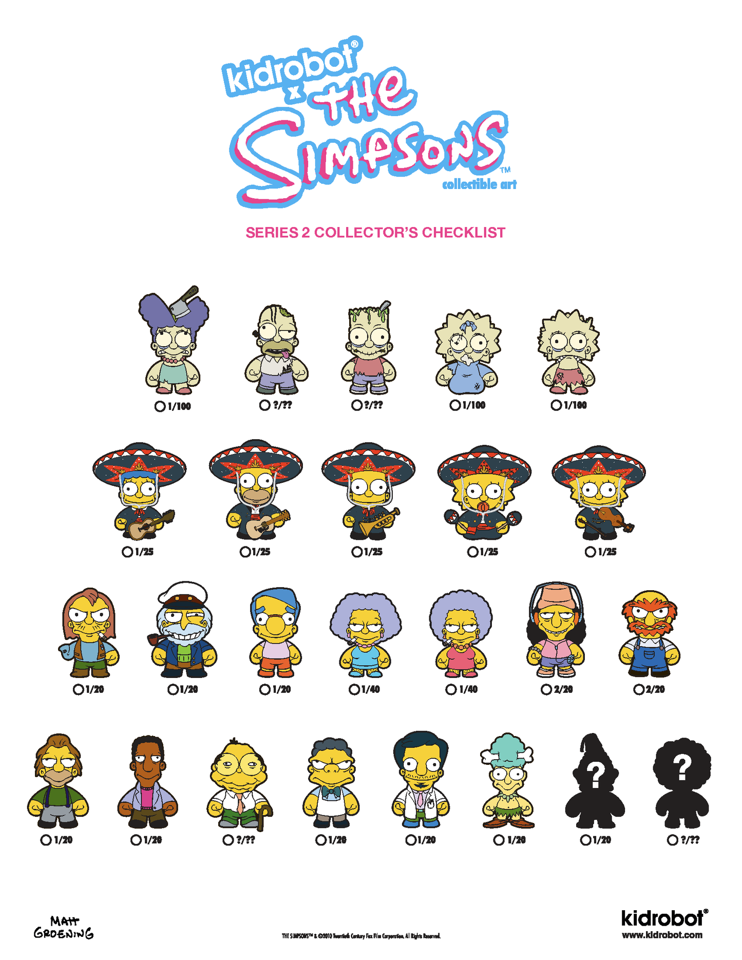 Simpsons x Kidrobot Series 2 Mariachi Maggie