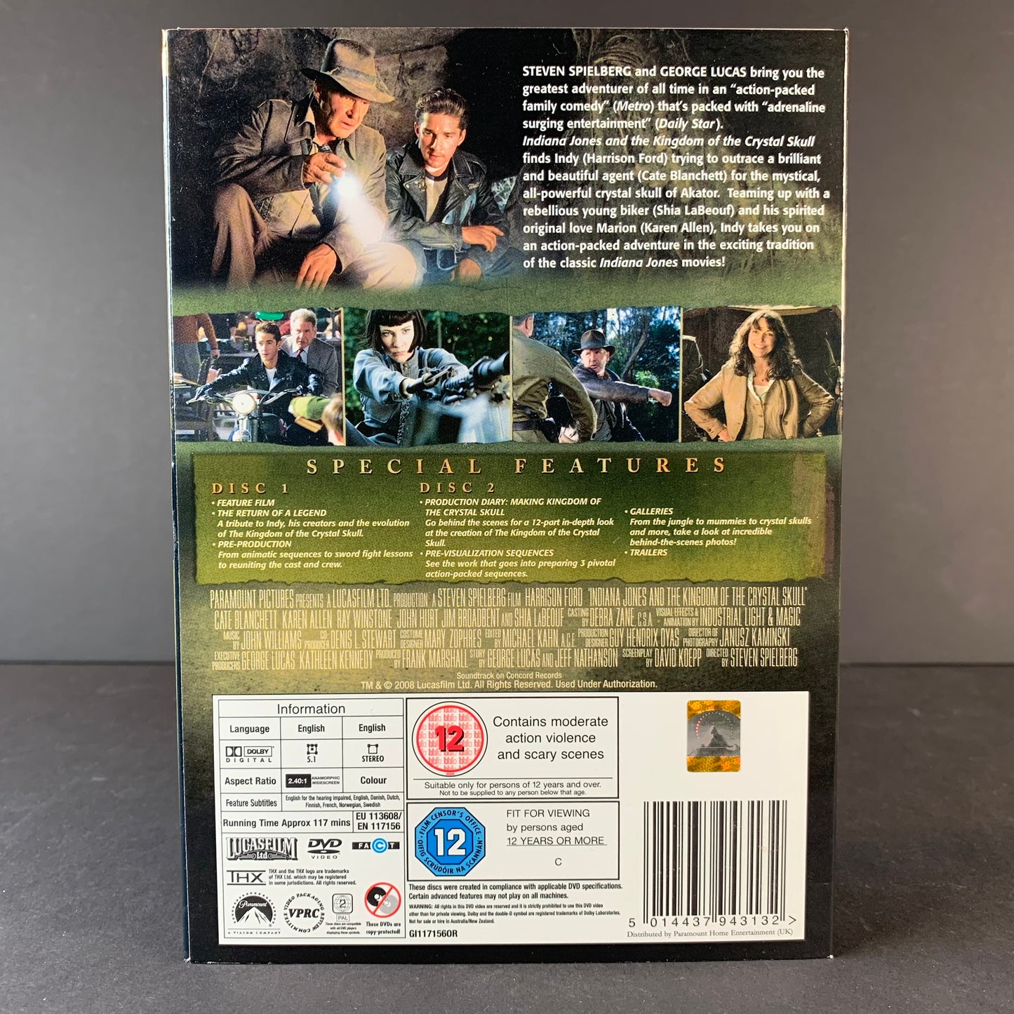 Indiana Jones and the Kingdom of the Crystal Skull DVD