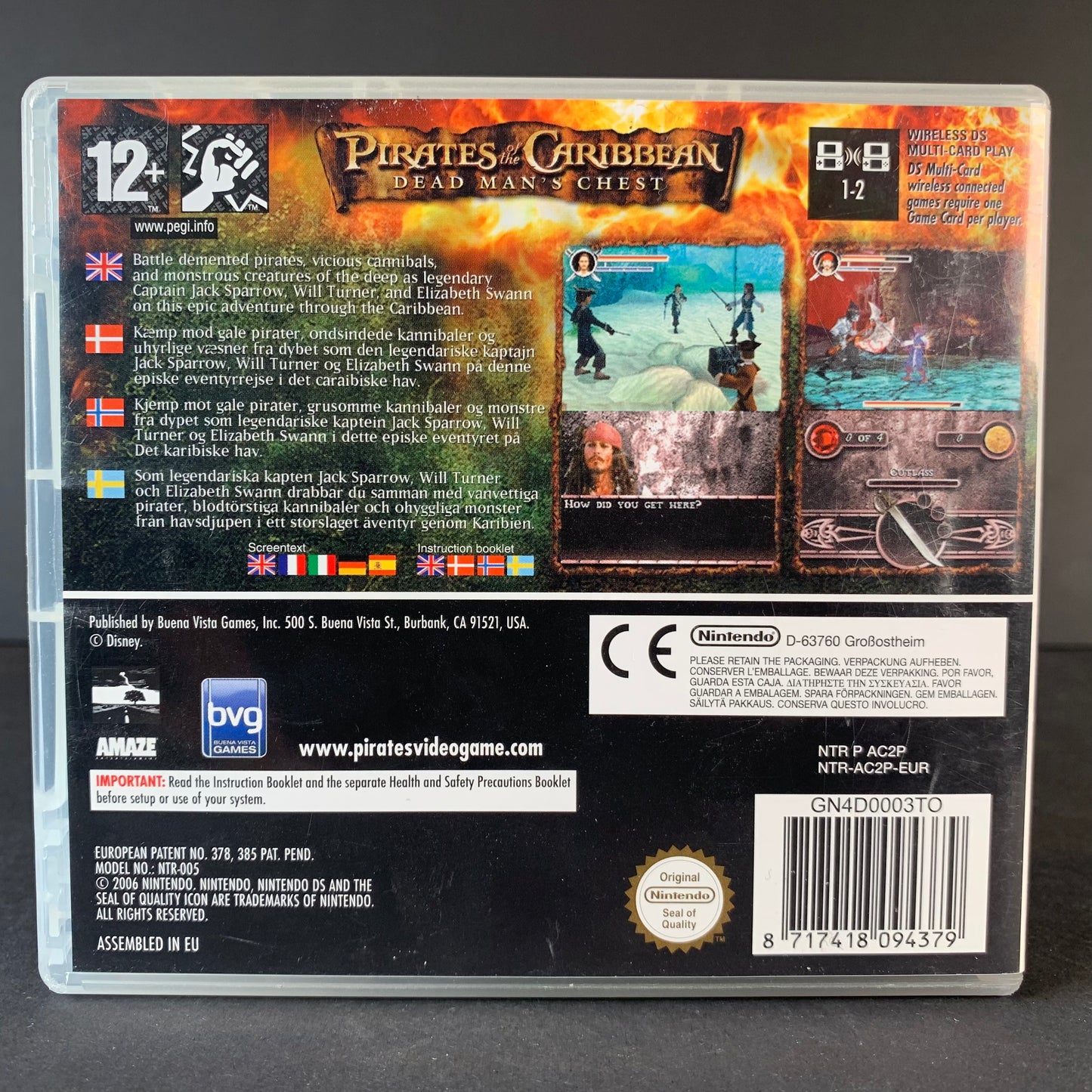 Pirates of the Caribbean Dead Man´s Chest Nintendo DS