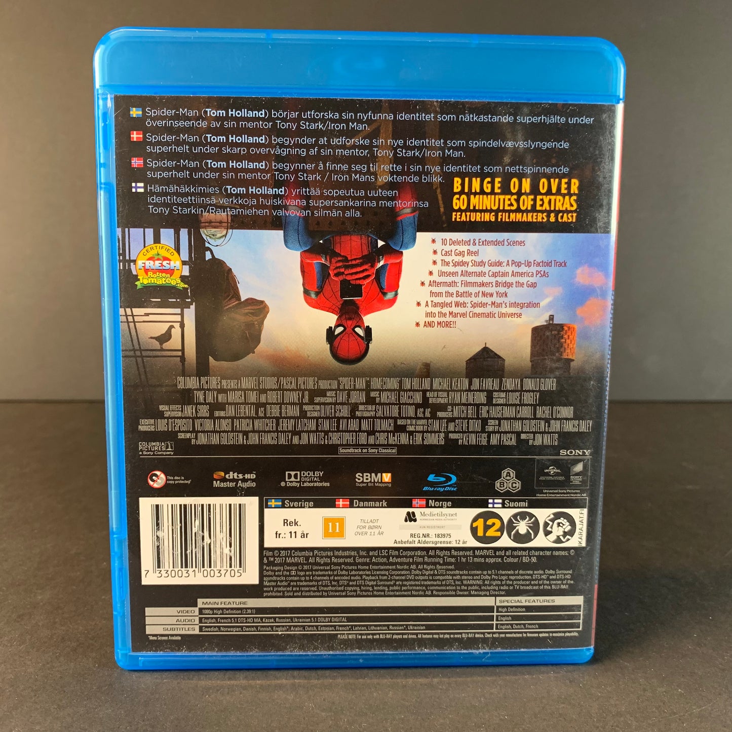 Spiderman Homecoming Blu Ray