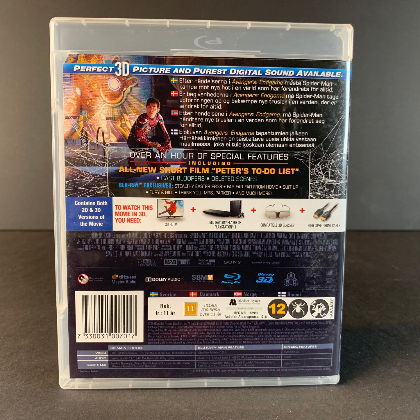 Spiderman - Far From Home Blu Ray 3D