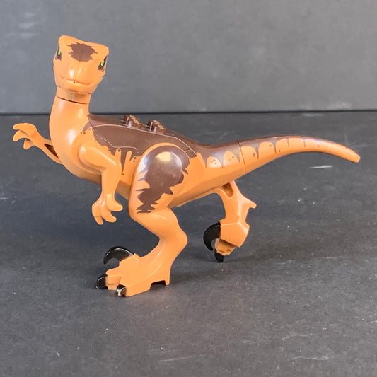 Lego Dinosaur Raptor / Velociraptor with Dark Brown Back