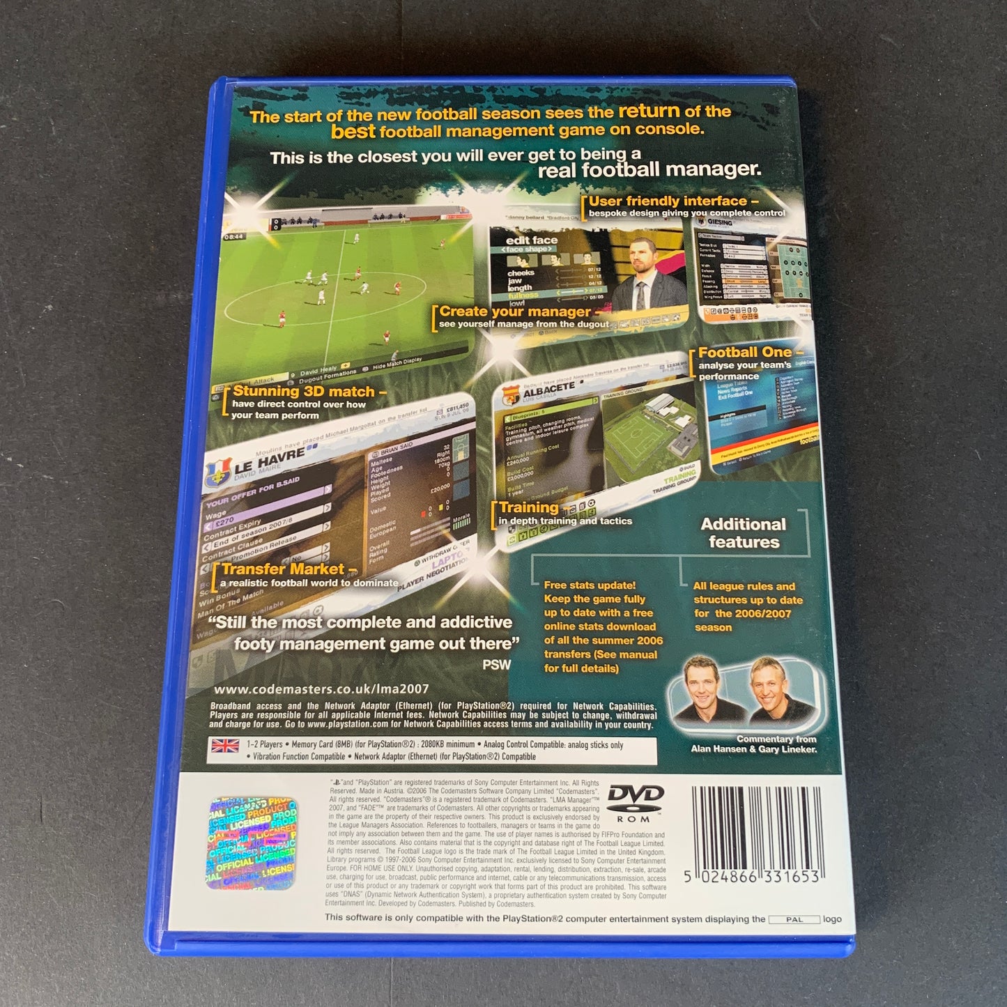 LMA Manager 2007 (PS2)