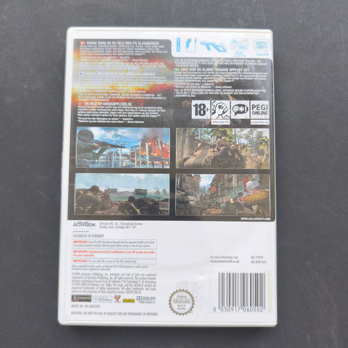Call Of Duty - World At War (Wii)