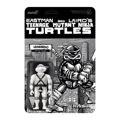 TMNT ReAction Figure Wave 9 - Leonardo (Comic Greyscale)