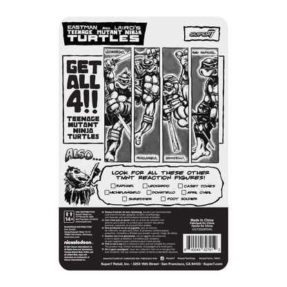 TMNT ReAction Figure Wave 9 - Leonardo (Comic Greyscale)